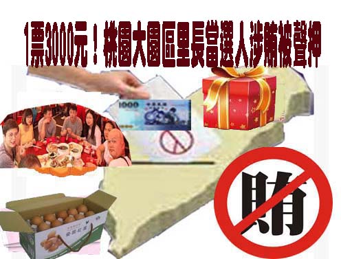 1票3000元！桃園大園區里長當選人涉賄被聲押