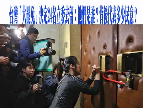 台灣「大罷免」決定24名立委去留：他們是誰？背後代表多少民意？