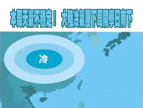 本周天氣不穩定！這天起北部轉涼氣溫曝 大陸冷氣團下周開學日南下