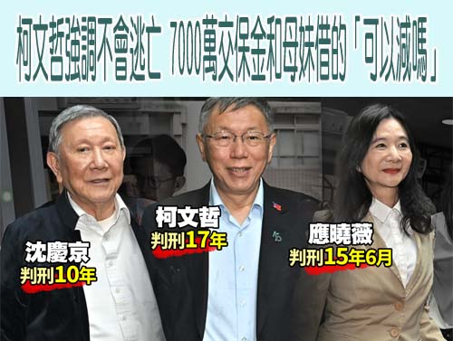 柯文哲收賄一審判17年！當庭向法官說「我絕不逃亡」求降低保金