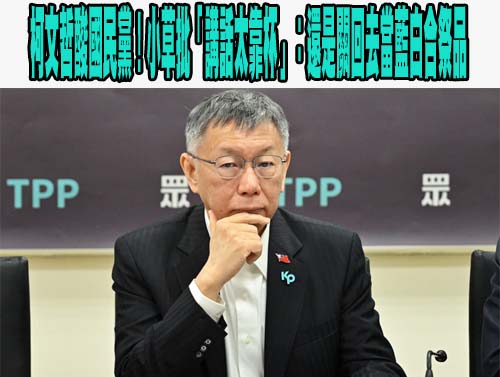 柯文哲說國民黨不要太高估自己實力 蕭旭岑：他講的是事實！