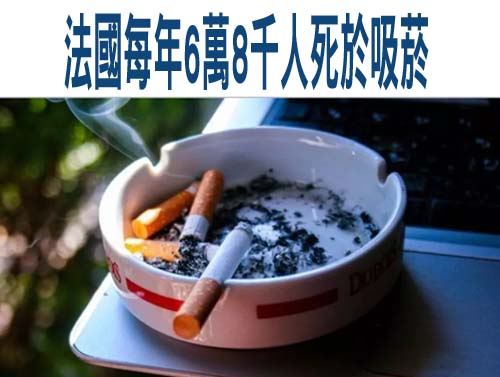  法國每年6萬8千人死於吸菸