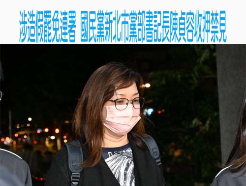 陳貞容也是新北選委會委員 綠議員： 真的查到自己人