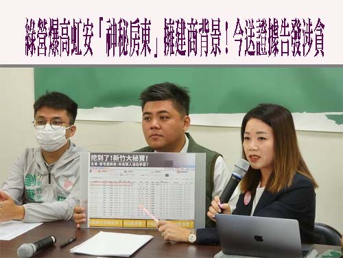 高虹安涉名車豪宅等爭議 王婉諭批柯文哲顧左右而言他