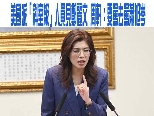 鄭麗文訪美層級降低 林楚茵：往自己身上潑紅墨水
