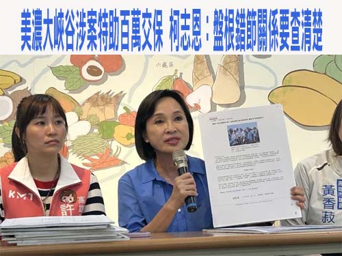 柯志恩：美濃大峽谷地主非「藍營助理」 批民進黨用假訊息抹黑