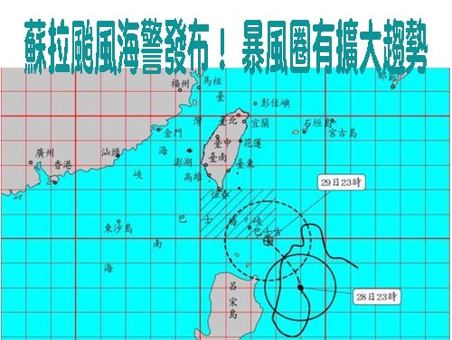 蘇拉颱風逼近！週二悶熱台北花東36度 東部雨勢入夜漸增